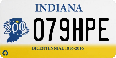 IN license plate 079HPE