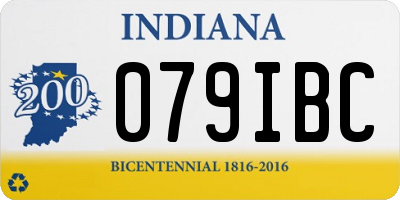 IN license plate 079IBC