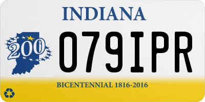 IN license plate 079IPR