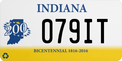 IN license plate 079IT