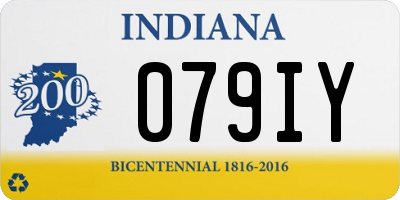 IN license plate 079IY