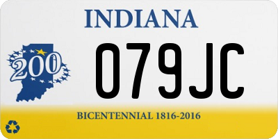 IN license plate 079JC