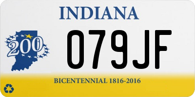 IN license plate 079JF