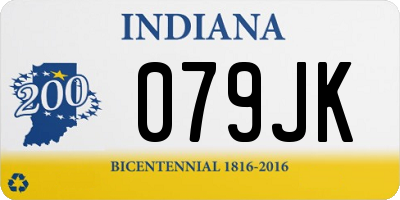 IN license plate 079JK