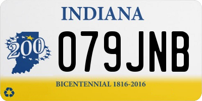 IN license plate 079JNB