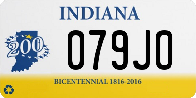 IN license plate 079JO