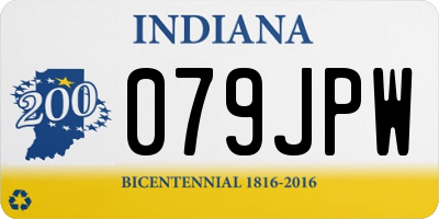 IN license plate 079JPW