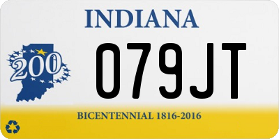 IN license plate 079JT