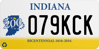 IN license plate 079KCK