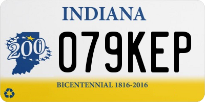 IN license plate 079KEP