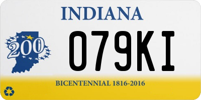 IN license plate 079KI