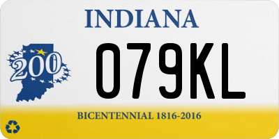 IN license plate 079KL