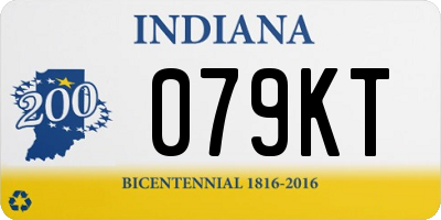 IN license plate 079KT