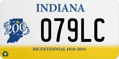 IN license plate 079LC