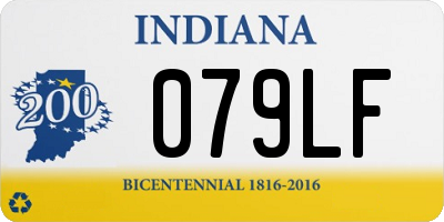 IN license plate 079LF