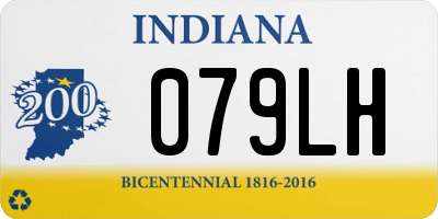 IN license plate 079LH