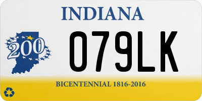 IN license plate 079LK