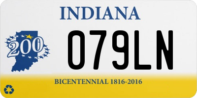 IN license plate 079LN