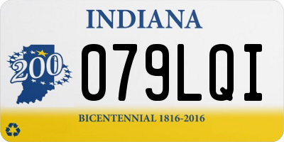 IN license plate 079LQI