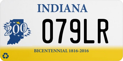 IN license plate 079LR