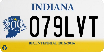 IN license plate 079LVT