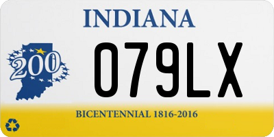 IN license plate 079LX