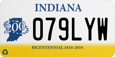 IN license plate 079LYW