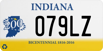 IN license plate 079LZ