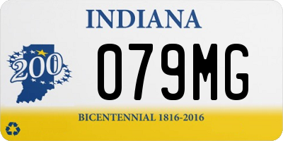 IN license plate 079MG