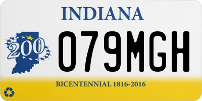 IN license plate 079MGH