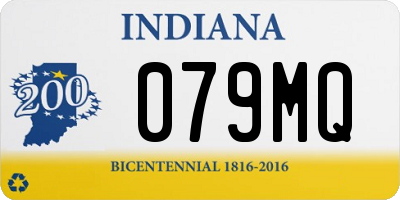 IN license plate 079MQ