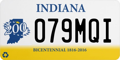 IN license plate 079MQI
