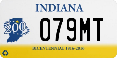 IN license plate 079MT
