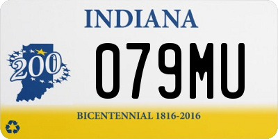 IN license plate 079MU