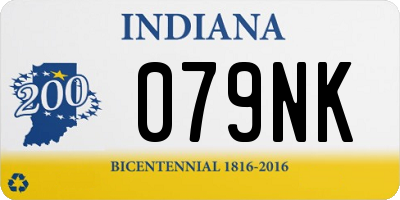 IN license plate 079NK