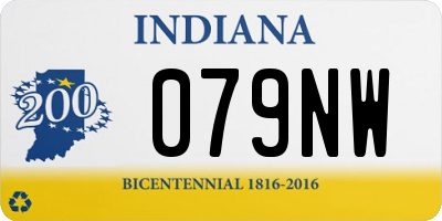 IN license plate 079NW