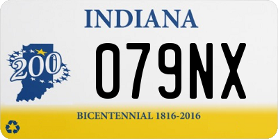 IN license plate 079NX