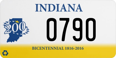 IN license plate 079O