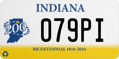 IN license plate 079PI
