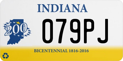 IN license plate 079PJ