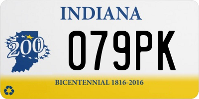 IN license plate 079PK