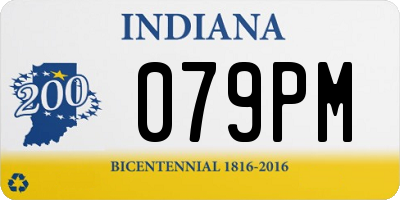 IN license plate 079PM