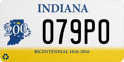 IN license plate 079PO