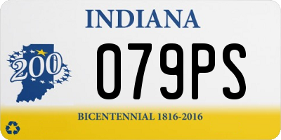 IN license plate 079PS