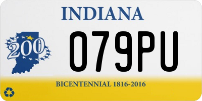 IN license plate 079PU