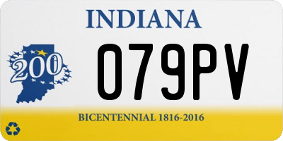 IN license plate 079PV