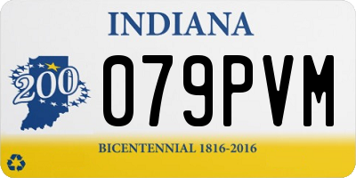 IN license plate 079PVM