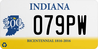 IN license plate 079PW