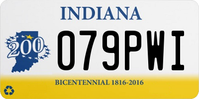IN license plate 079PWI