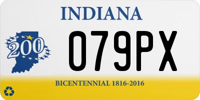 IN license plate 079PX